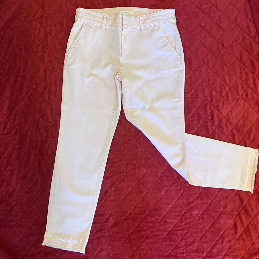 Ann Taylor LOFT Frayed Hem Jeans